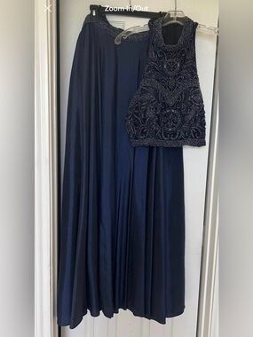 Sherri Hill Navy Prom Dress Sz 10